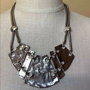 Silver Statement Silver Necklace by Treska